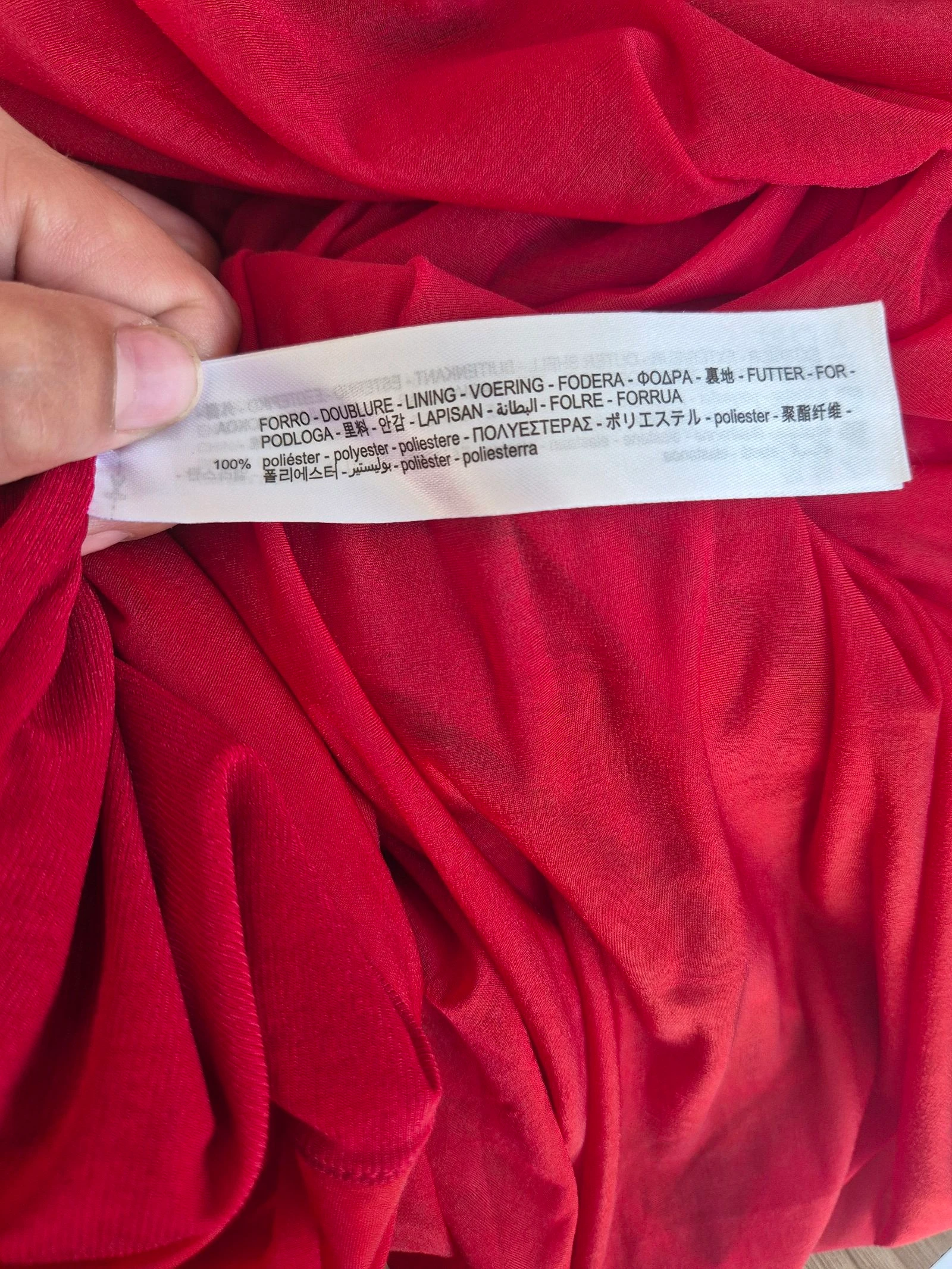 Vestido bustier Zara vermelho drapeado midi justo efeito esculpido noite coquetel cerimônia – Tamanho M 38 – photo 6